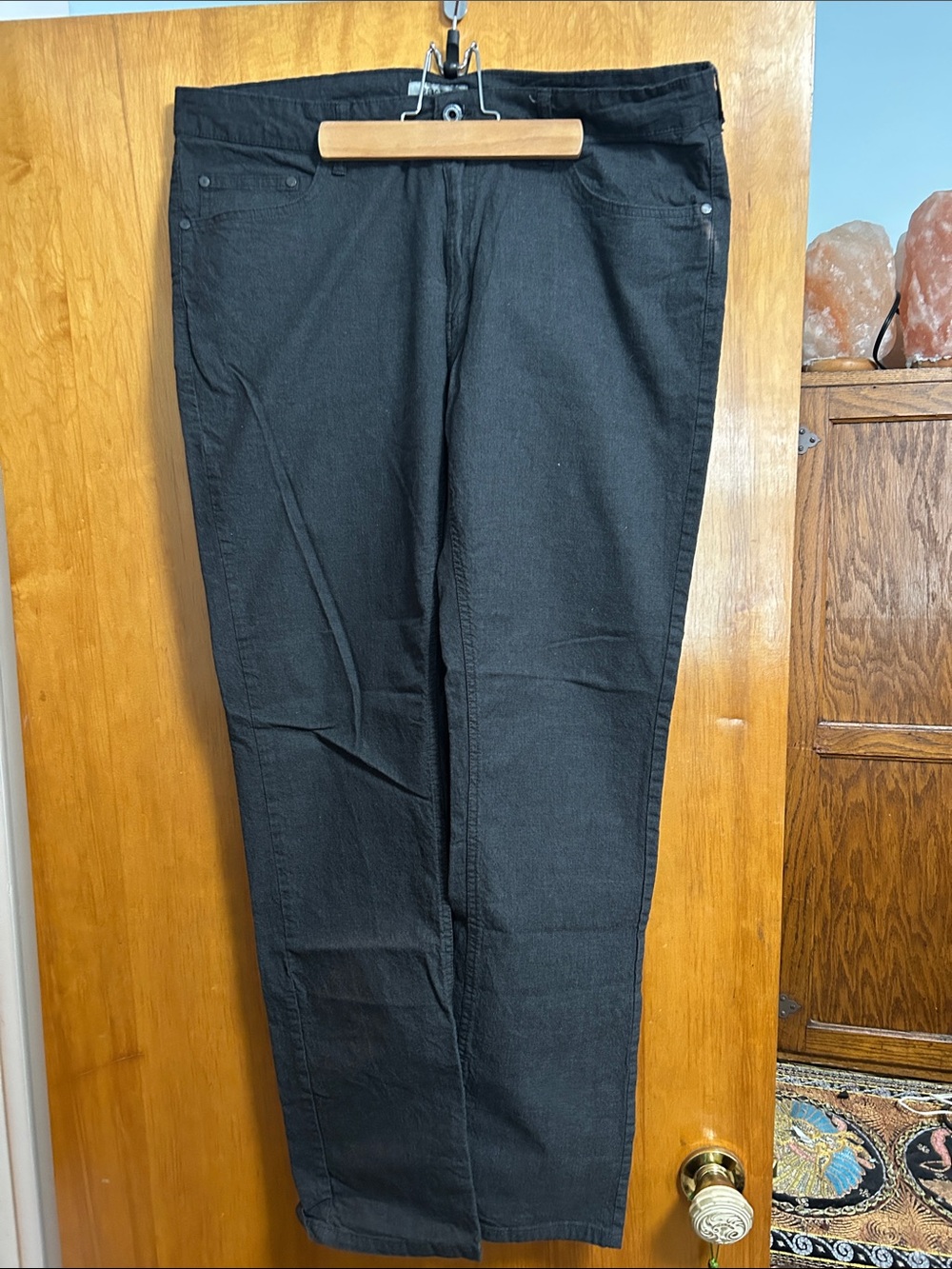 Kenneth Cole Reaction Black Men's Straight-Leg Pants